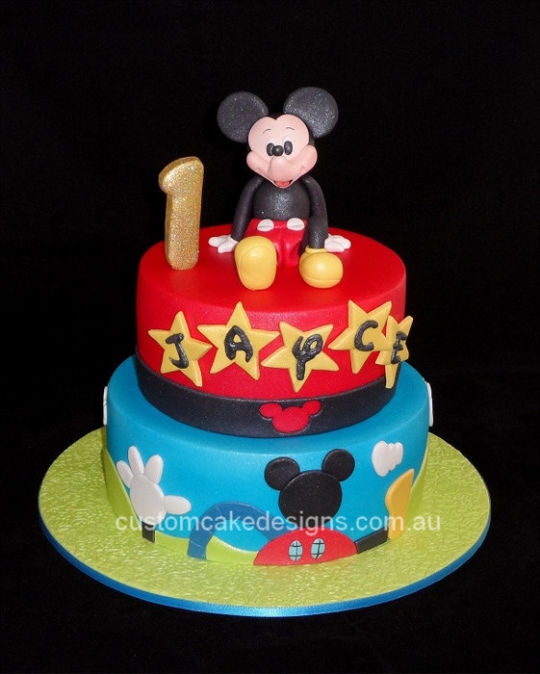 Mickey Mouse 1st Birthday Cake