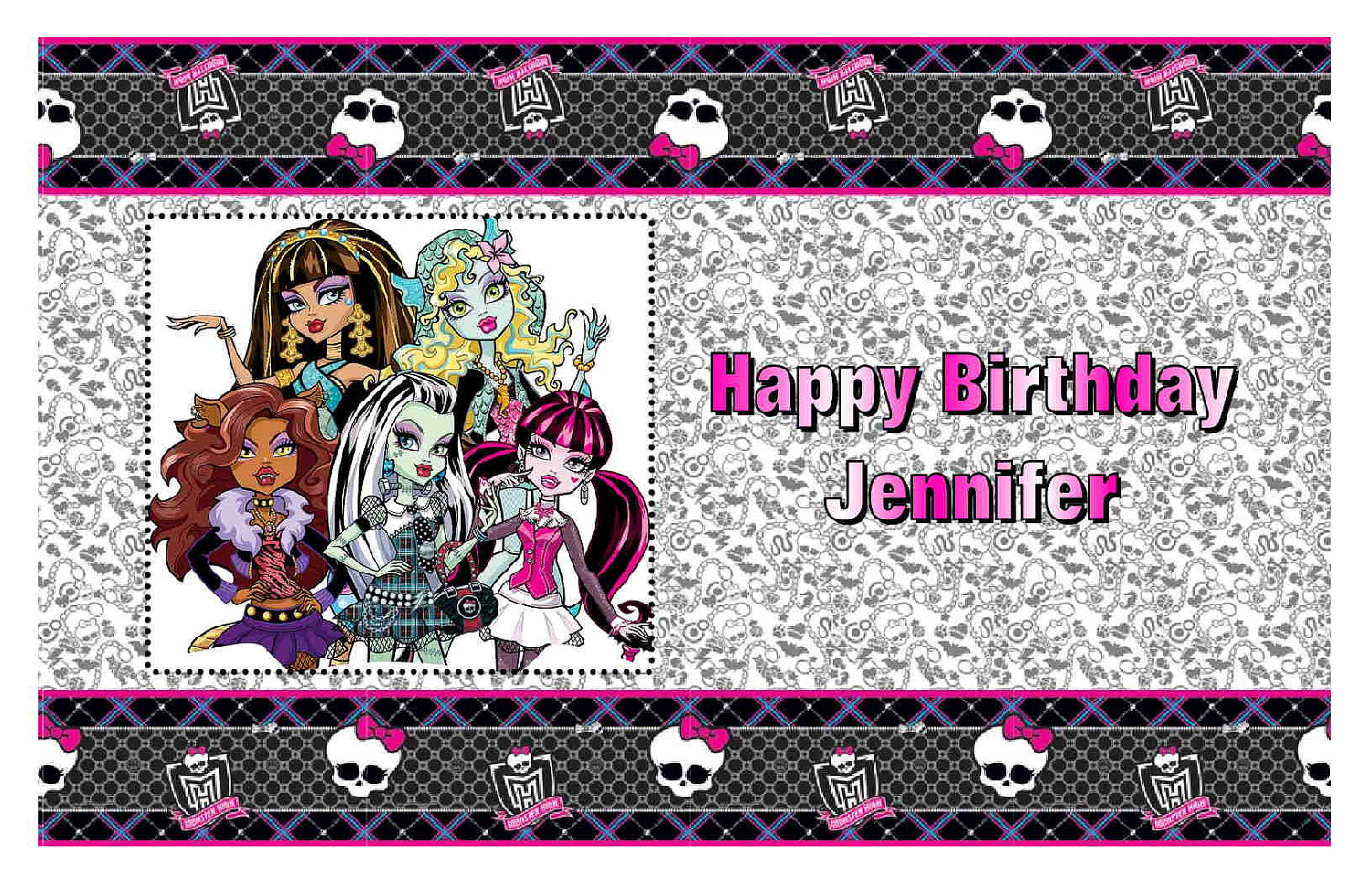 Monster High Edible Image Sheets for Cakes