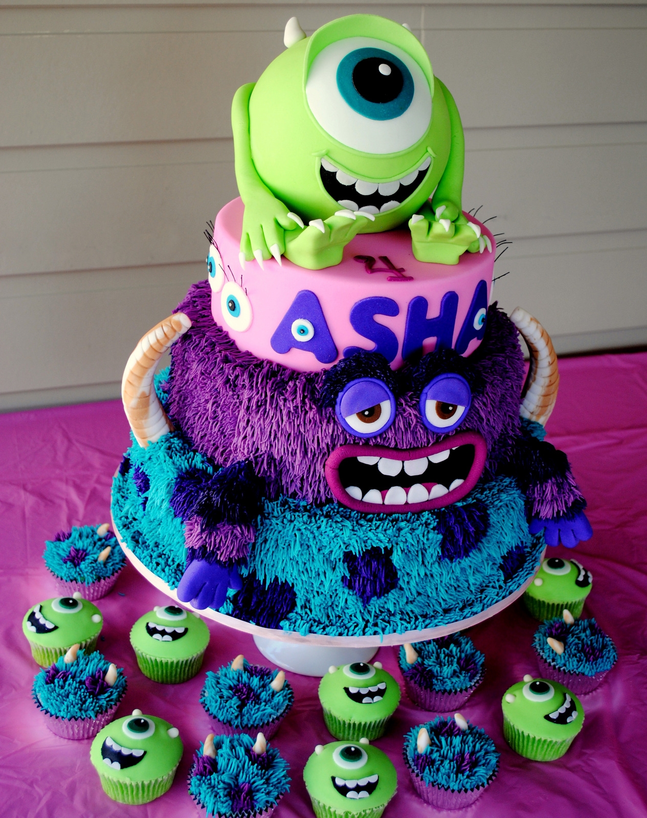 Monsters University Birthday Cake