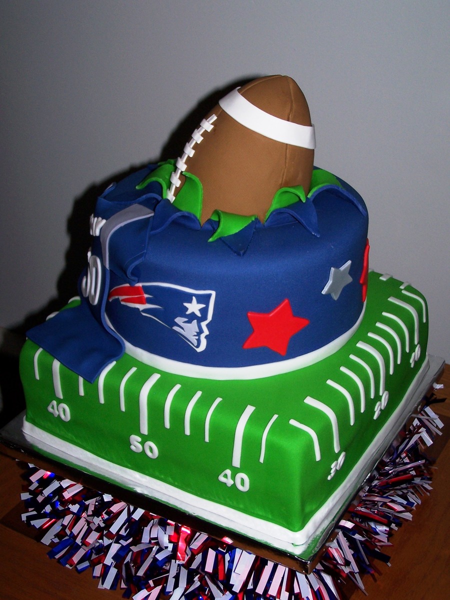 New England Patriots Birthday Cake