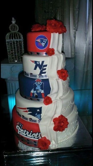 New England Patriots Wedding Cake Pictures