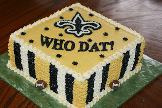 New Orleans Saints Birthday Cake