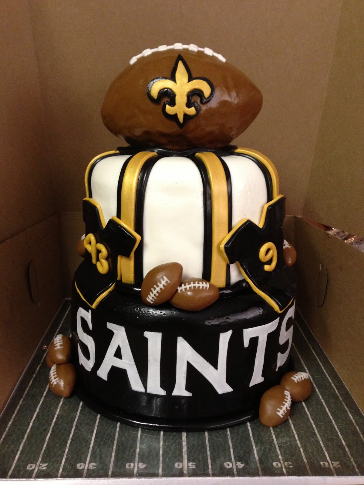 New Orleans Saints Cake