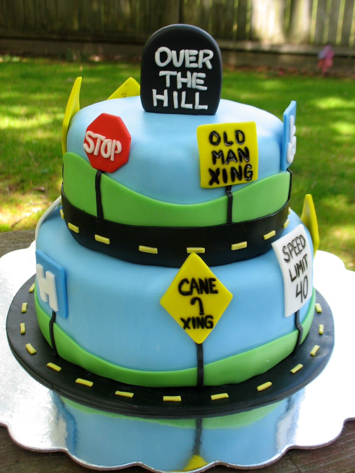 Over the Hill 40th Birthday Cake