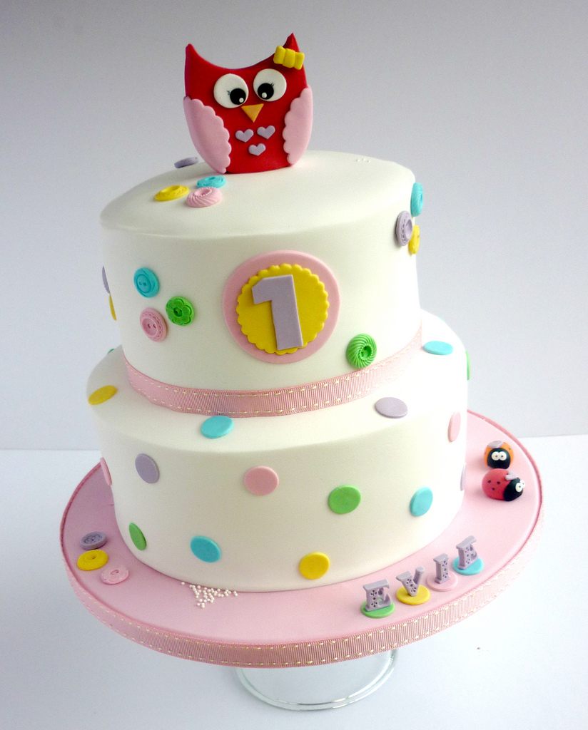 Owl Birthday Cake