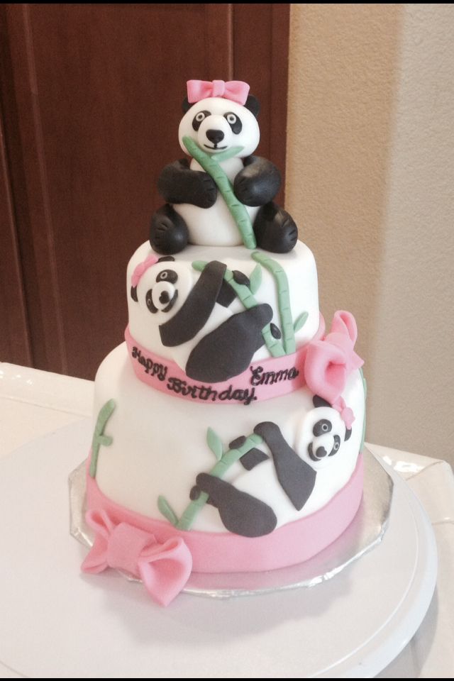 Panda Birthday Cake