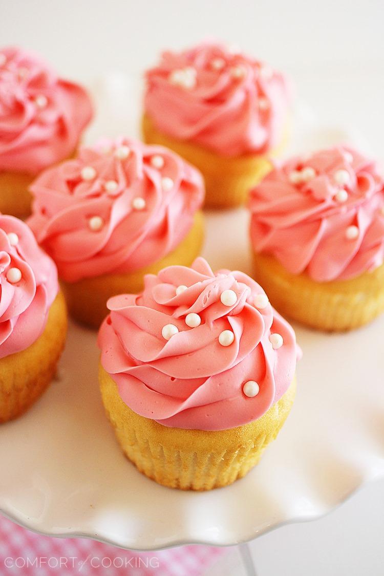 Pink Champagne Cupcakes