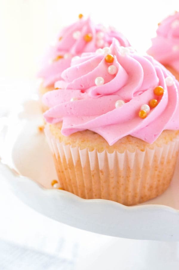 Pink Champagne Cupcakes