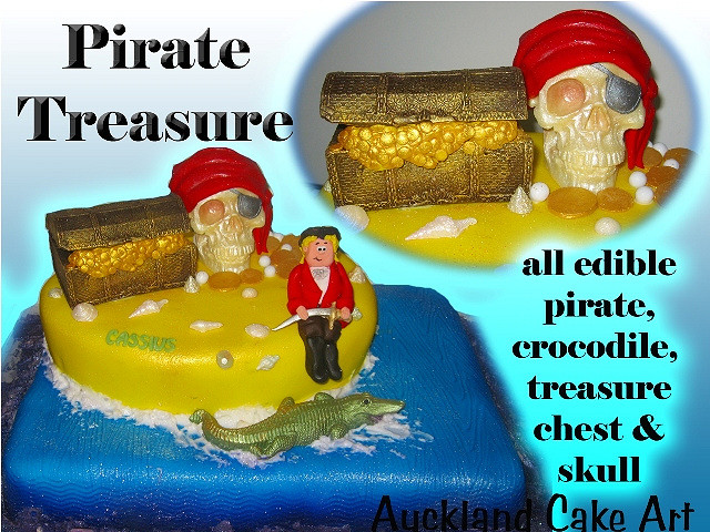 Pirate Treasure Birthday Cake