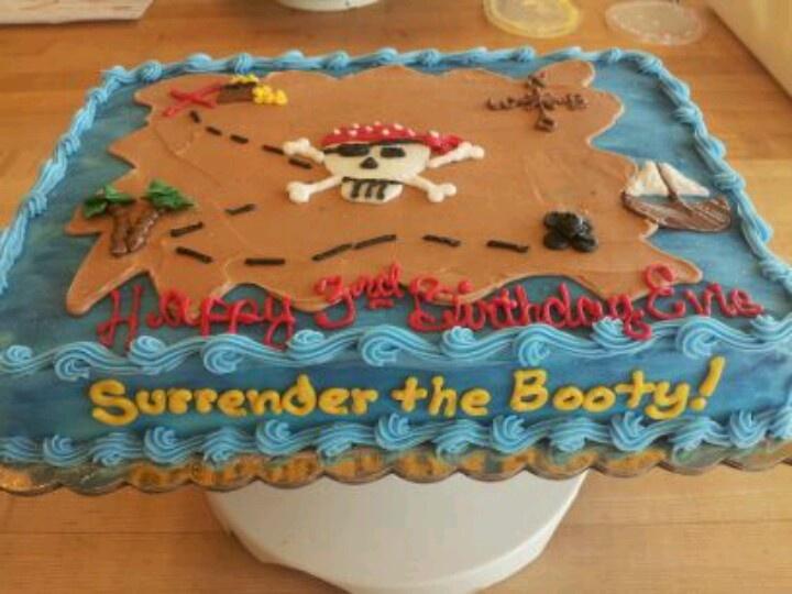 Pirate Treasure Map Cake