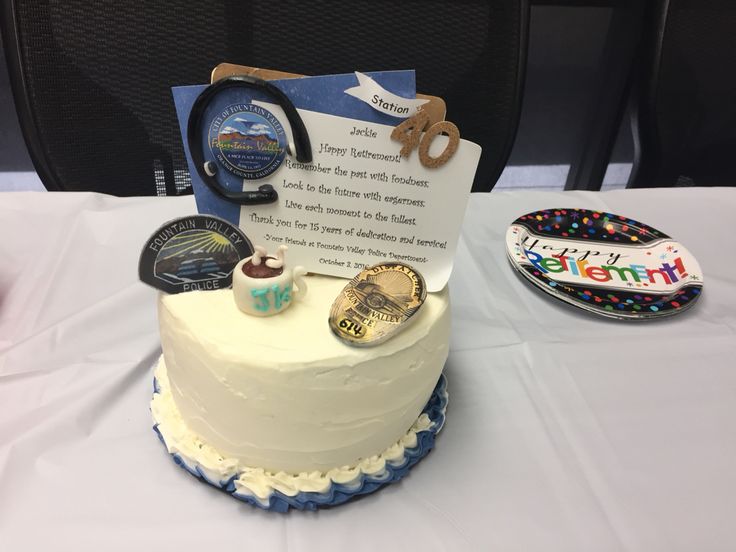 Police Dispatcher Retirement Cake