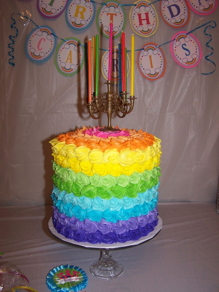 Rainbow Birthday Cake Idea