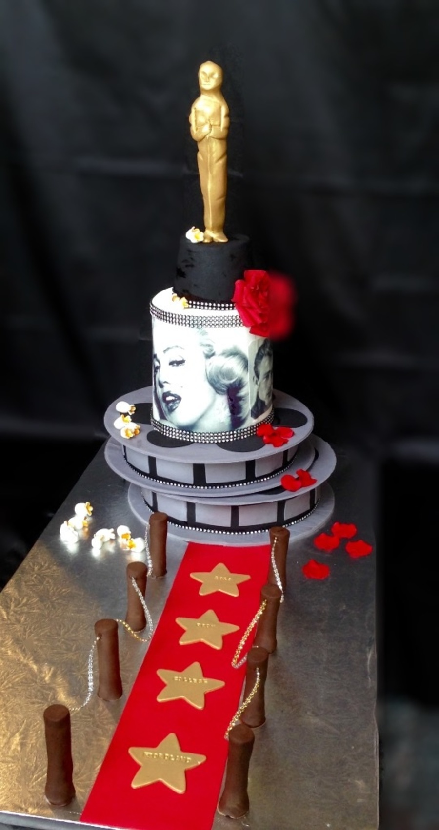 Red Carpet Themed Cake