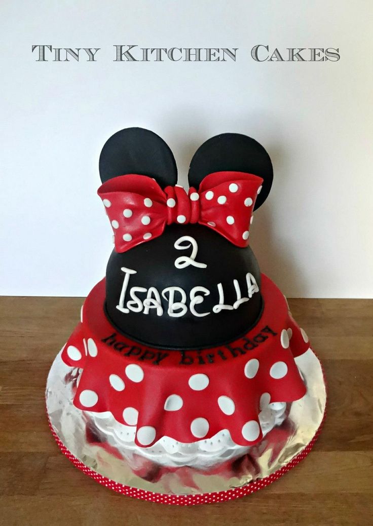 Red Minnie Mouse Dress Cake