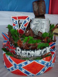 Redneck Rebel Flag Birthday Cakes