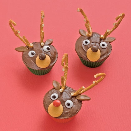 Reindeer Christmas Cupcakes Idea