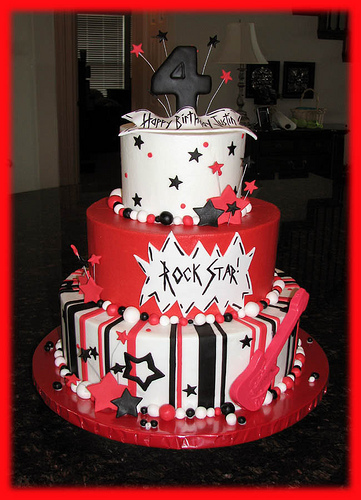 Rock and Roll Birthday Cake