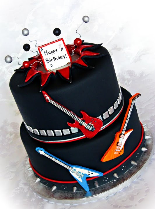 Rock Music Themed Cake