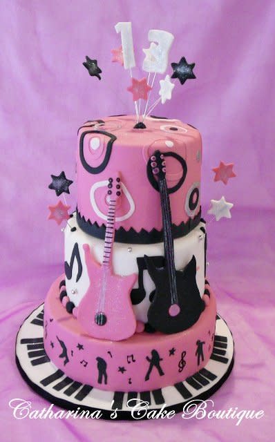 Rock'n Roll Birthday Cake