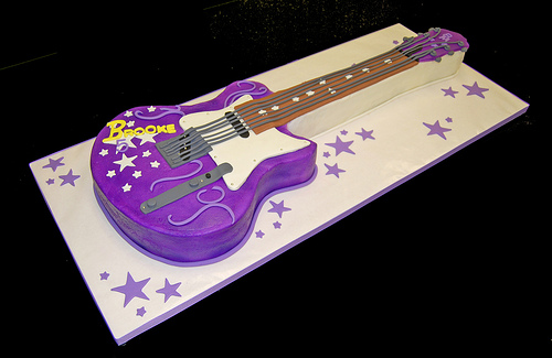 Rock Star Guitar Birthday Cake