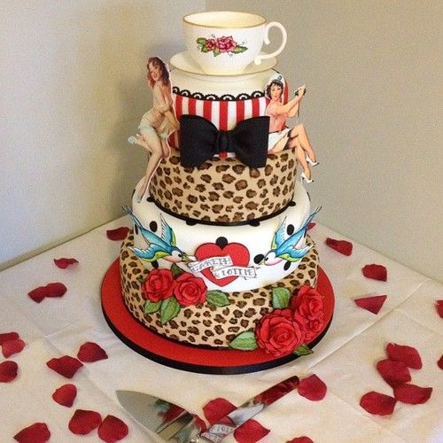 Rockabilly Wedding Cake