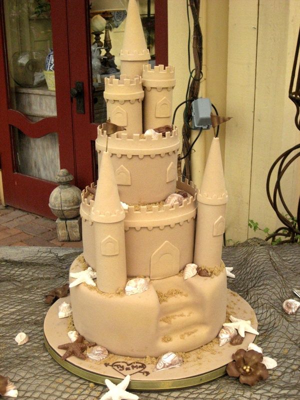 Sand Castle Wedding Cake