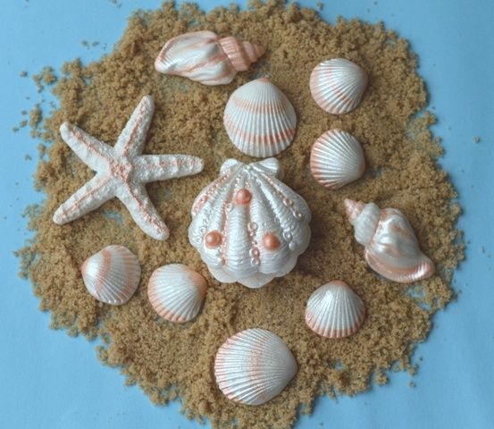 Sea Shell Wedding Cake Edible Decorations