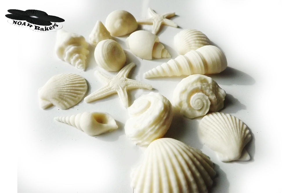 Sea Shell Wedding Cake Edible Decorations