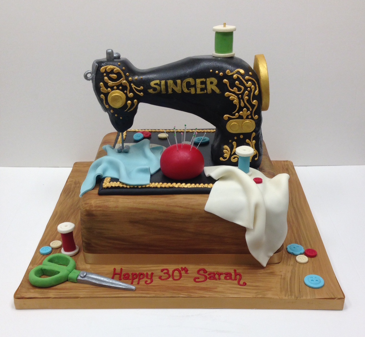 Sewing Machine Birthday Cake