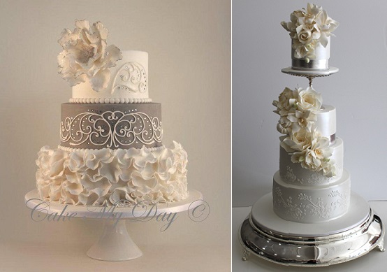 Silver Wedding Anniversary Cake Idea