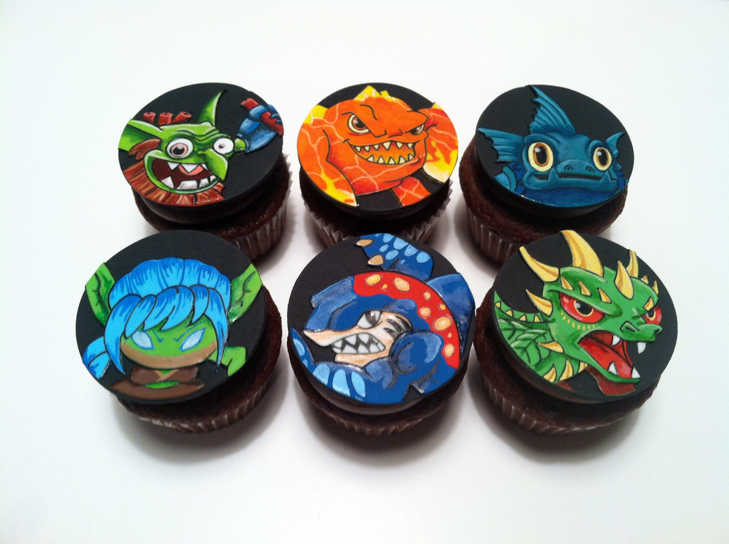 Skylanders Cupcake Toppers