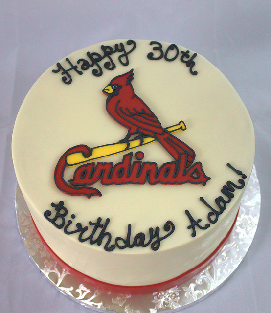 St. Louis Cardinals Logo Cake