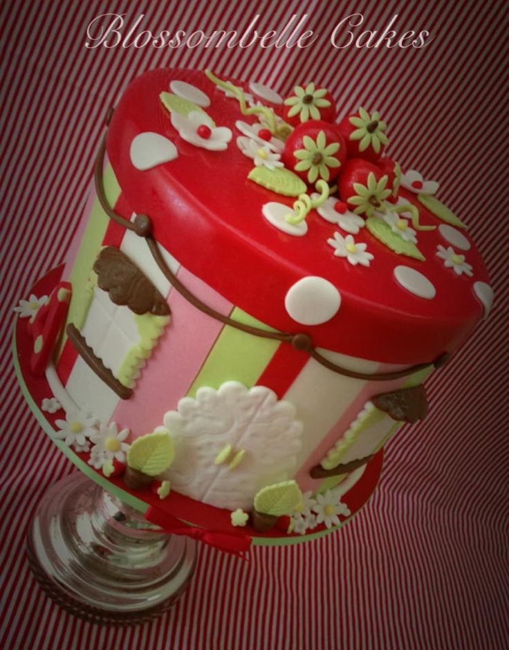 Strawberry Shortcake Birthday Cake