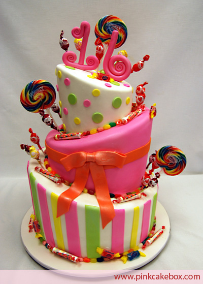 Sweet 16 Candy Birthday Cake