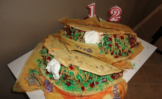 Taco Bell Birthday Cake