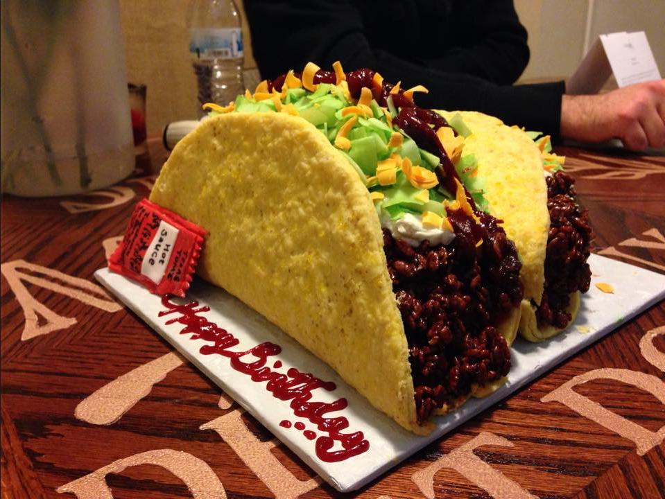 Taco Birthday Cake Looks Like