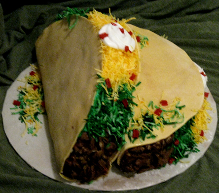 Taco Birthday Cake Looks Like