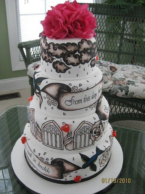 Tattoo Wedding Cake