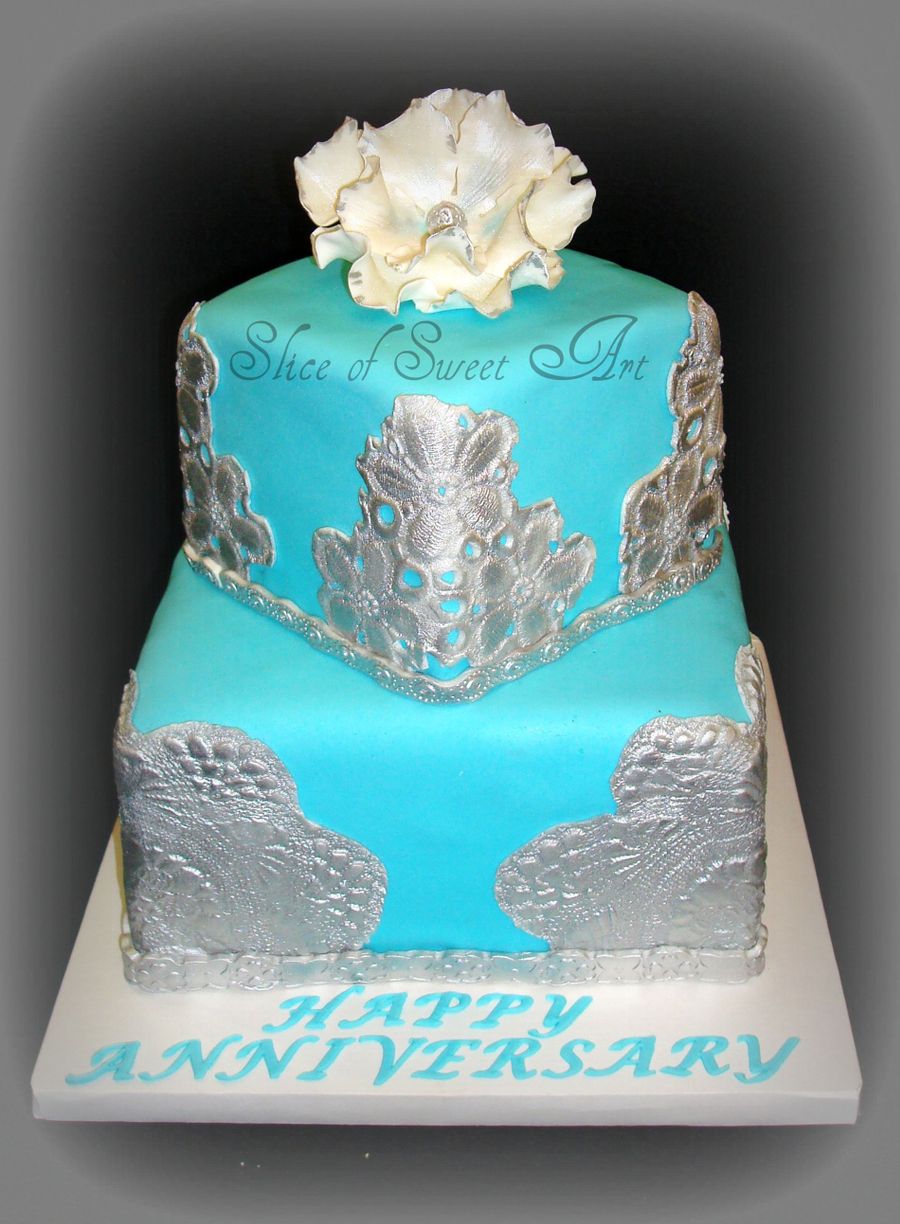 Tiffany Anniversary Cake