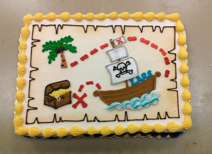 Treasure Map Cake