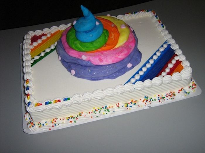 Unicorn Poop Cake