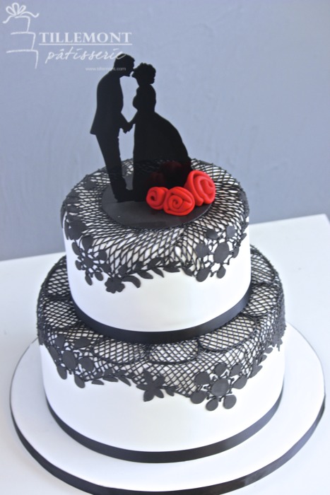 5 Photos of Lace Wedding Cakes 25 Anniversary