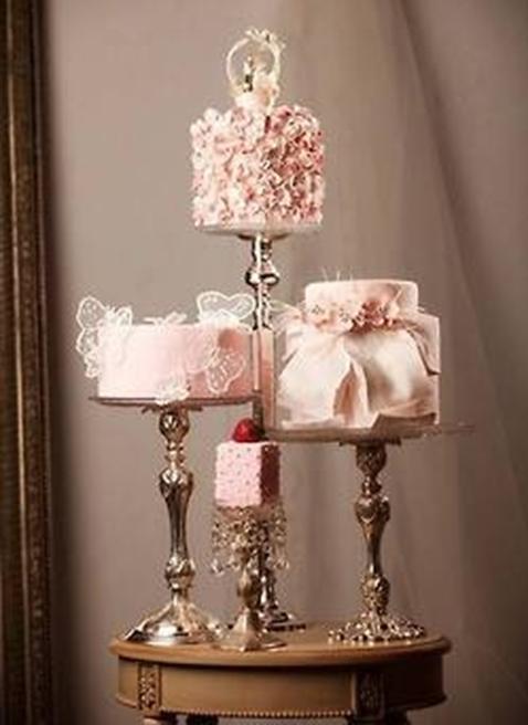 11 Tables Display Vintage Cakes Photo Vintage Wedding Cake