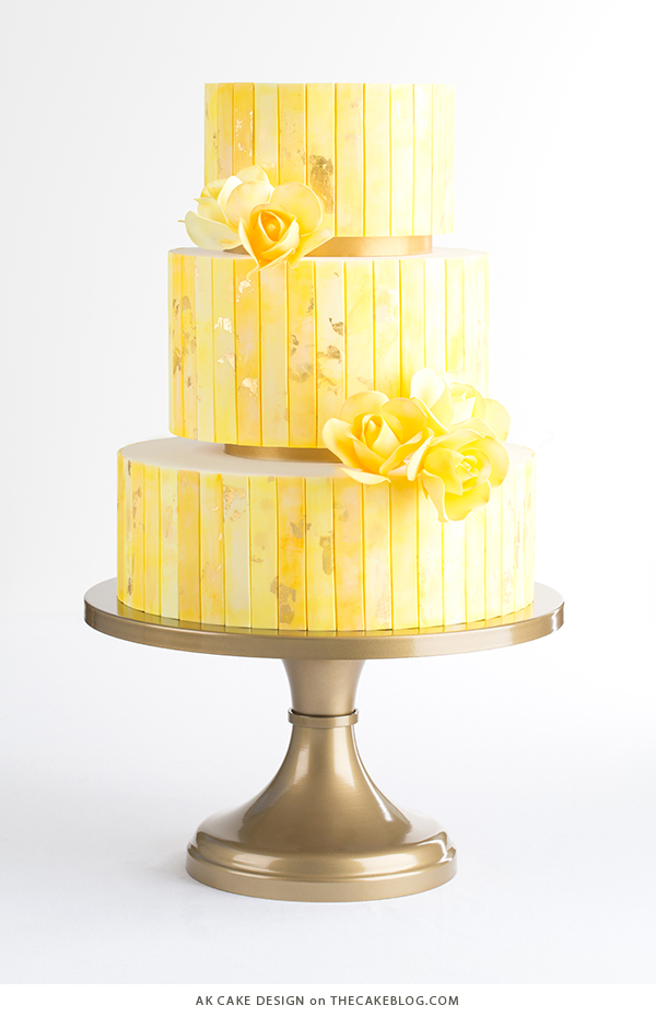 Yellow Wedding Cake