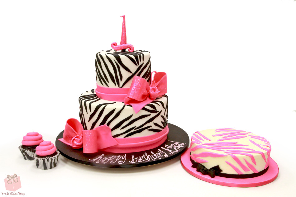 11 Photos of First Birthday Cakes Zebra Print