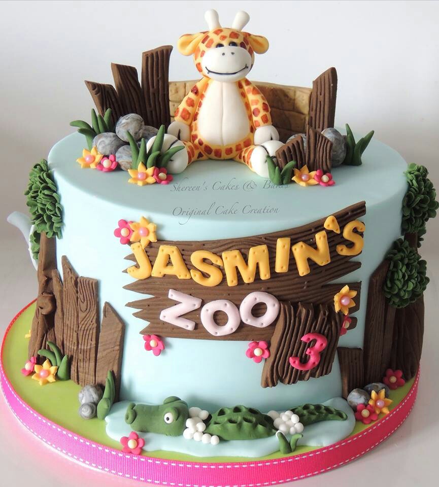 10 Photos of Zoo Themed Birthday Party Cakes