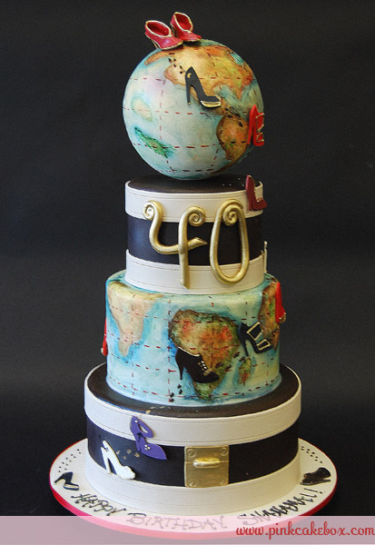 40th Birthday Globe Cake