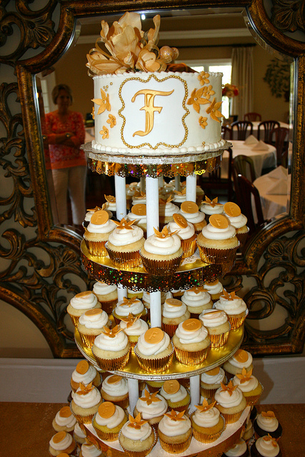 50th Anniversary Cupcake Cake Ideas