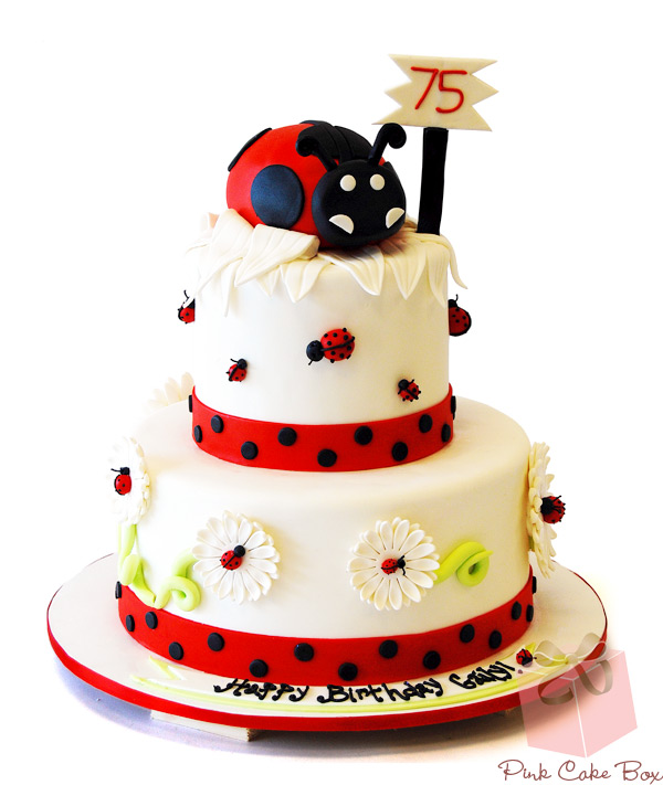 75th Ladybug Birthday Cake