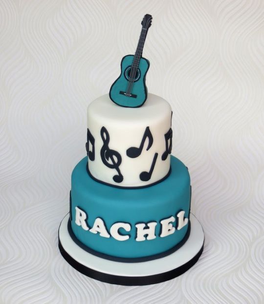 Acoustic Guitar Birthday Cake